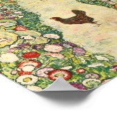 Tuinpad met kippen door Gustav Klimt Poster (Hoek)