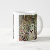 Tuinpad met kippen, Gustav Klimt, Art Nouveau Grote Koffiekop (Voorkant rechts)