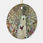 Tuinpad met kippen, Gustav Klimt, Art Nouveau Keramisch Ornament (Links)