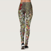 Tuinpad met kippen, Gustav Klimt, Art Nouveau Leggings (Achterkant)