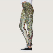 Tuinpad met kippen, Gustav Klimt, Art Nouveau Leggings (Links)