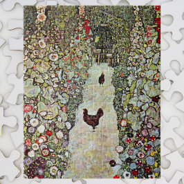 Tuinpad met kippen, Gustav Klimt, Art Nouveau Legpuzzel