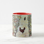 Tuinpad met kippen, Gustav Klimt, Art Nouveau Mok (Midden)