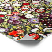 Tuinpad met kippen, Gustav Klimt, Art Nouveau Poster (Hoek)