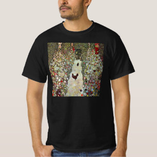 Tuinpad met kippen, Gustav Klimt, Art Nouveau T-shirt