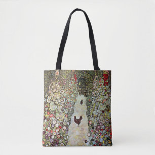 Tuinpad met kippen, Gustav Klimt, Art Nouveau Tote Bag
