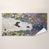 Tuinpad met kippen, Gustav Klimt Badhanddoek (Badhanddoek)