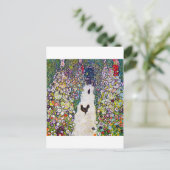 Tuinpad met kippen, Gustav Klimt Briefkaart (Staand voorkant)