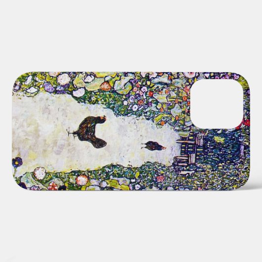 Tuinpad met kippen, Gustav Klimt Case-Mate iPhone Case (Achterkant (horizontaal))
