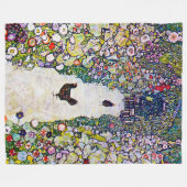 Tuinpad met kippen, Gustav Klimt Fleece Deken (Voorkant (Horizontaal))