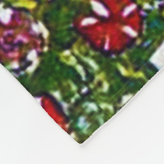 Tuinpad met kippen, Gustav Klimt Fleece Deken (Hoek)