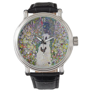 Tuinpad met kippen, Gustav Klimt Horloge