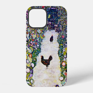 Tuinpad met kippen, Gustav Klimt iPhone 12 Hoesje