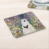 Tuinpad met kippen, Gustav Klimt Kartonnen Onderzetters (Schuin)