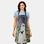 Tuinpad met kippen, Gustav Klimt Schort (Gedragen)