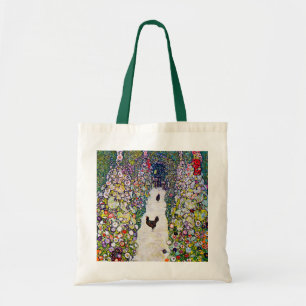 Tuinpad met kippen, Gustav Klimt Tote Bag