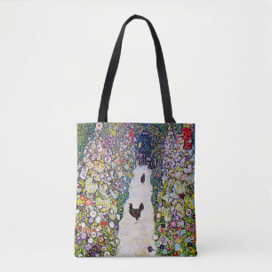Tuinpad met kippen, Gustav Klimt Tote Bag