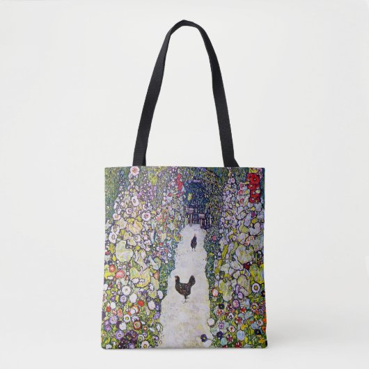Tuinpad met kippen, Gustav Klimt Tote Bag (Voorkant)