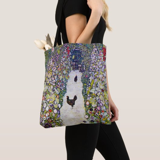Tuinpad met kippen, Gustav Klimt Tote Bag (Dichtbij)