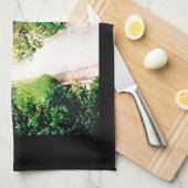 Tuinpad met Spreuken 3:5-6 Theedoek (Quarter Fold)