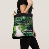 Tuinpad met Spreuken 3:5-6 Tote Bag (Dichtbij)