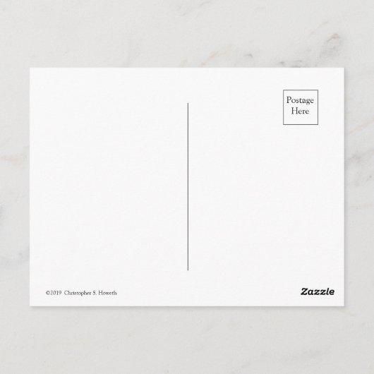 Tuinpad Religieus script Briefkaart (Achterkant)