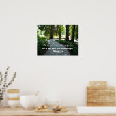 Tuinpad Schriftuurvers Poster (Keuken)