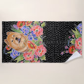 TUINPAD show strandlaken zwarte achtergrond (Voorkant)