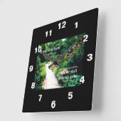 Tuinpad Spreuken 3:5 tot 6 Vierkante Klok (Hoek)