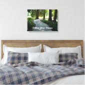Tuinpad - Volg je dromen Canvas Afdruk (Insitu (Slaapkamer))