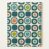 Tuinpadpatroon in mid-century modern stijl planner (Achterkant)