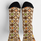Tuinpadpatroon in mid-century modern stijl sokken (Top)