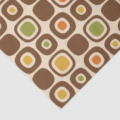 Tuinpadpatroon in mid-century modern stijl tissuepapier (Detail)
