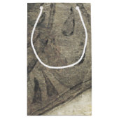 Tuinpaneel met bladeren, bloemen en gras klein cadeauzakje (Achterkant)