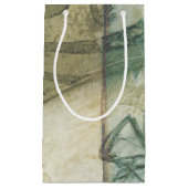 Tuinpaneel met bladeren, bloemen en gras klein cadeauzakje (Voorkant)