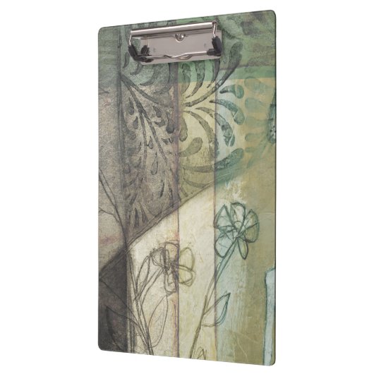 Tuinpaneel met bladeren, bloemen en gras klembord (Links)