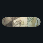 Tuinpaneel met bladeren, bloemen en gras skateboard<br><div class="desc">Een aangenaam tuinpaneel met bladeren,  bloemen en gras in een abstracte schets. De mix van kleuren trekt het oog,  met genoeg die in het schilderij gaan. Een makkelijke gespreksstarter die een welkome plek op je muur kan vinden!</div>
