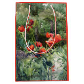 Tuinpapaver (door Mildred Anne Butler) Medium Cadeauzakje (Voorkant)