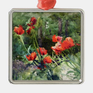 Tuinpapaver (door Mildred Anne Butler) Metalen Ornament