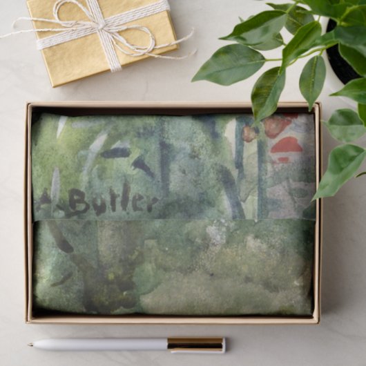 Tuinpapaver (door Mildred Anne Butler) Tissuepapier (Geschenk)