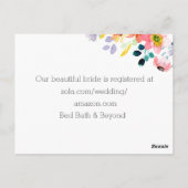 Tuinpartij Bridal Shower Invitation Briefkaart (Achterkant)