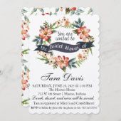 Tuinpartij Bridal Shower Invitation Kaart (Voorkant / Achterkant)