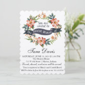 Tuinpartij Bridal Shower Invitation Kaart (Staand voorkant)