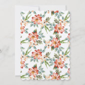 Tuinpartij Bridal Shower Invitation Kaart (Achterkant)