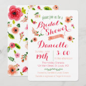 Tuinpartij Bridal Shower Invitation Kaart (Voorkant / Achterkant)