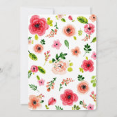 Tuinpartij Bridal Shower Invitation Kaart (Achterkant)