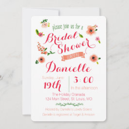 Tuinpartij Bridal Shower Invitation Kaart