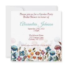 Tuinpartij Bridal Shower Invitation