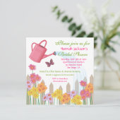 Tuinpartij Bridal Shower Invitation Kaart (Staand voorkant)