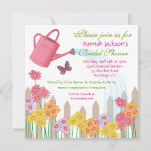 Tuinpartij Bridal Shower Invitation Kaart (Voorkant)